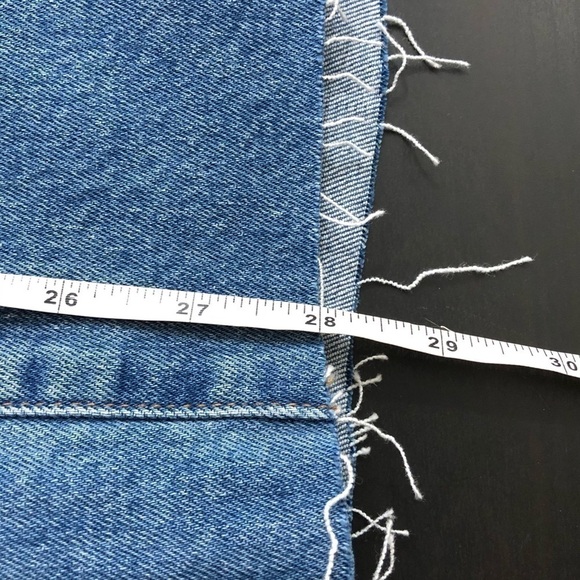 Madewell Crop Wide Leg Button Front Jeans 23 T - Picture 12 of 12